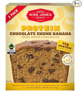 Miss Jones Protein Chocolate Chunk Banana ~ 3-14 OUNCE BAGS ~ Bread Muffin and Pancake Mix