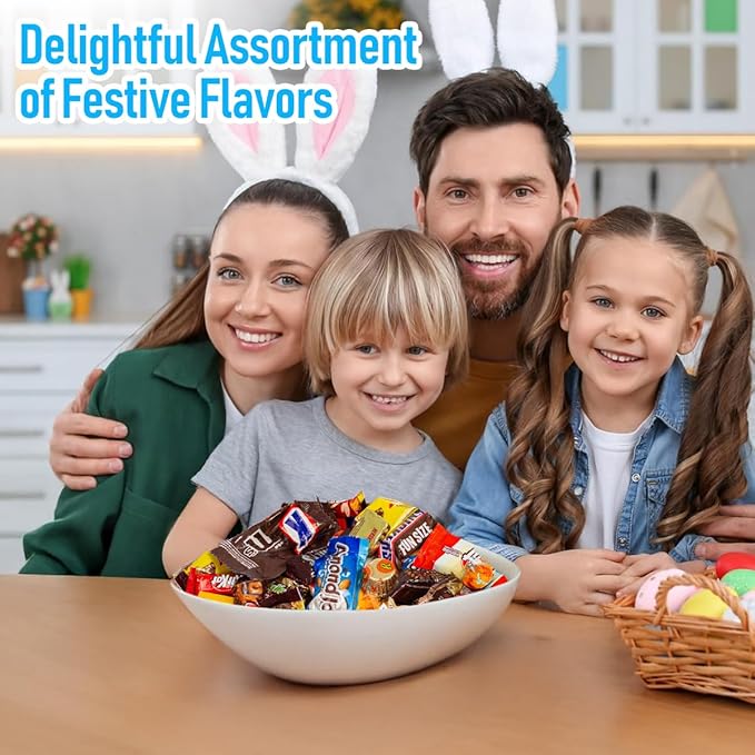 Easter Assorted Chocolate Candy Variety Pack 8 lb – Bulk Individually Wrapped Chocolates for Easter Egg Fillers Parties Gifting &amp Holidays – Premium Name-Brand Mix for All Occasions