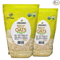 McCabe Organic Regular Rolled Oats - Rolled Oats Organic | Rich with Fiber &amp Minerals | USDA and CCOF Certified | Product of USA | 2Lbs Pack of 2