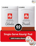 illy Coffee K Cup Pods for Keurig Machines Brasile &amp Colombia Single Origin Medium Roasts 100% Arabica Premium Italian Coffee 10 Count 6 Variety Pack