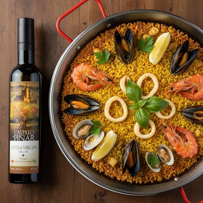 Castillo de Pinar First Cold Pressed Extra Virgin Olive Oil Picual Single-Variety 500ml Less Than 02% Acidity Gluten Free Non GMO