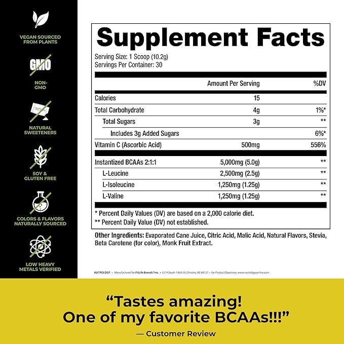 Nutrology Post Workout Bundle - Tripact Protein &amp BCAA Natural Powder - Non-GMO Enchance Recovery Boost Immune Health Super Foods and Probiotic Gluten Free