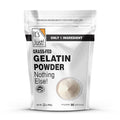 It's Just - 100% Gelatin Powder (2lb) Unflavored Heavy Metal Tested Grass-Fed Bovine (Beef) Source Non-GMO Keto Friendy Perfect for Marshmallows Gummies Desserts 32oz