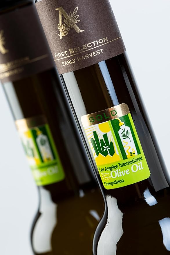 Olive Oil Gift Box of DESERTMIRACLE Cold Pressed Polyphenol Rich Moroccan Olive Oil Extra Virgin Olive Oil with High Polyphenols Organic First Cold Pressed EVOO From Morocco 17 Fl Oz (Pack of 1)