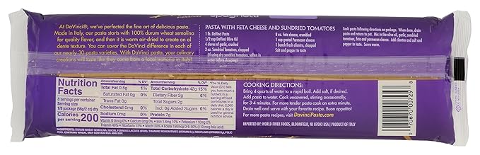 DaVinci Thin Spaghetti Pasta - Case of 20 - 16 oz.