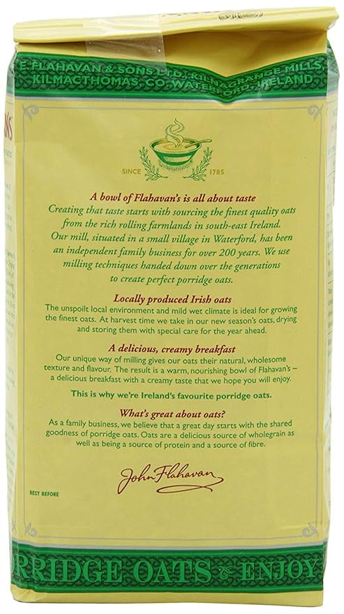 Irish Porridge Oats 17.5-Ounce Bags (Pack of 6) New Type