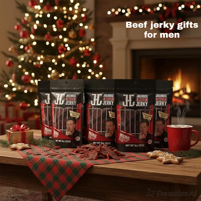 JailHouse Beef Jerky Original | High-Protein Snacks for adults Gluten-Free Jerky Fuel for Active Lifestyles | Uncut Mob Taste | Your Poker Table Carnivore Snax | The Perfect Gourmet Gift for Men