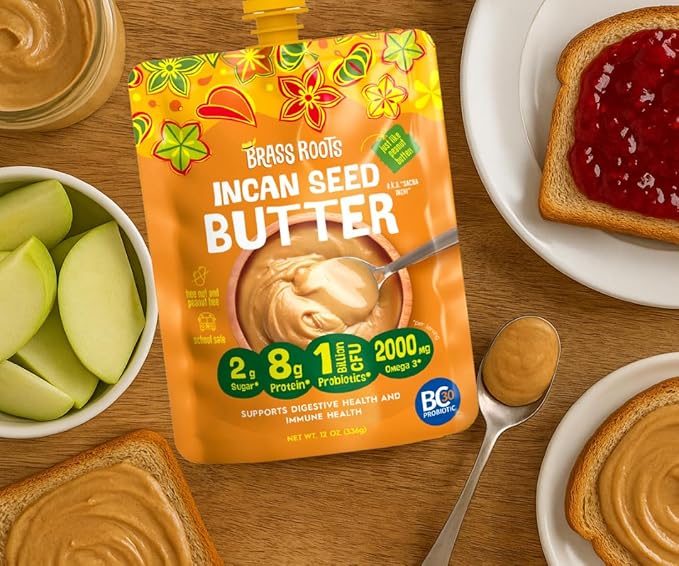 Brass Roots - Seed Butter - Multi Serving Grab n Go (10 oz) - Peanut Butter Alternative - School Safe - Top 9 Allergy Free - Supports Gut Health