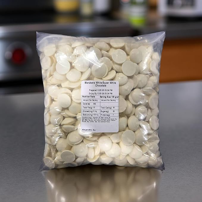 Merckens Coating Wafers Melting Wafers Super White 5 pounds