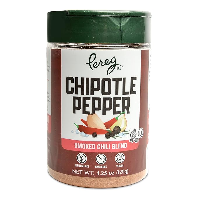 Pereg Chipotle Seasoning (4.25 Oz x 6 Pack) - Smoky Mexican Seasoning - Chipotle Powder - Bulk Spices &amp Seasoning - Non-GMO No Preservatives No Color