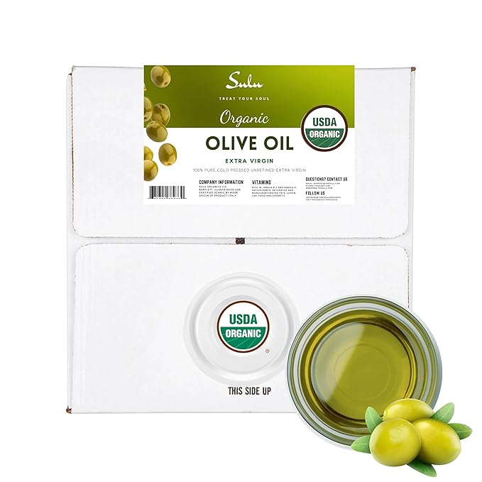 USDA Organic Extra Virgin Cold Pressed Olive Oil (35 lbs)