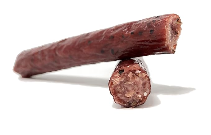 Western's Smokehouse Sea Salt &amp Cracked Pepper Jerky Meat Sticks - 1.0 Ounce Pack of 24 - Uncured Bacon Jerky Sticks 110 Calories 8g Protein Gluten-Free MSG-Free Soy-Free No Nitrates