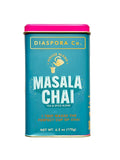 Diaspora Co. Masala Chai Tea Blend | Authentic Spiced Black Tea with Single-Origin Spices | Premium Loose Leaf | 175g Tin