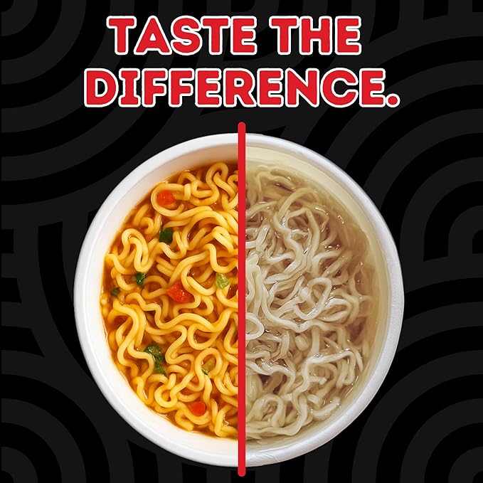 Power Noods High Protein Ramen Noodles - 12 or 6 Pack | Protein Ramen Cups for Lunch or Dinner | Better for You Plant-Based Instant Meal