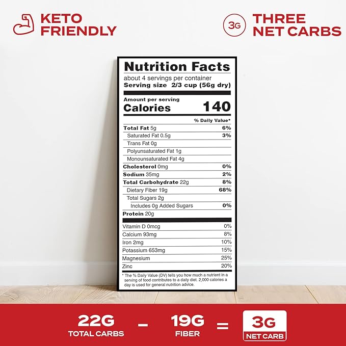 Aviate Keto Pasta Rotini - Low Carb (3g Net) Lupini Noodles High Protein (20g) Gluten-Free Made with Lupin Flour Plant Based Vegan Keto-friendly Low Carb - Rotini (8oz) (Pack of 3)