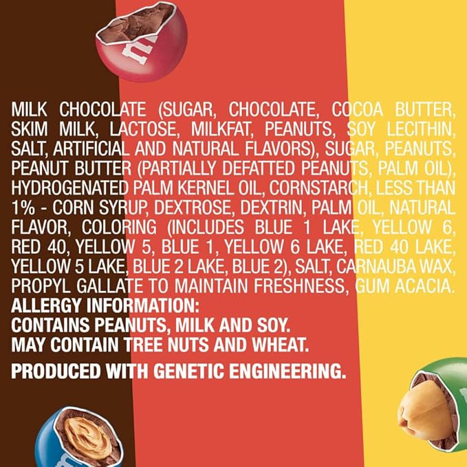 M&ampM’S Classic Chocolate Candy Mix of Peanut Peanut Butter &amp Milk Chocolate Sharing Size 8.3 oz Bags (Pack of 8)
