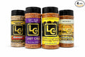 LC BBQ Essential Seasonings Bundle (4 Pack) – Rawhide All Purpose Last Call Beef &amp Chicken Honey Hole Sweet Honey Rub Texas Hill Country Blend – BBQ Rub Set for Grilling Smoking Brisket Ribs