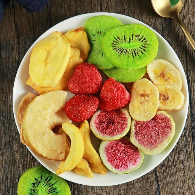 7 kinds of fruit chips (255g/ bag) assorted dried fruitsstrawberry and peach dried fruitsvegetable snacksdelicious snack giftspreserved fruitsChinese healthy snacksinstant food (2bags)