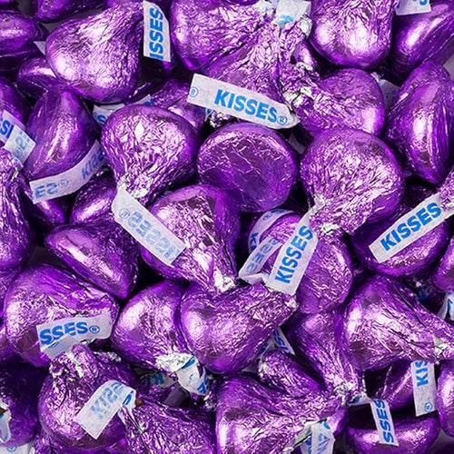 85 Pcs Purple Graduation Candy Class of 2026 Stickered Chocolate Kisses (13.6oz Bag)