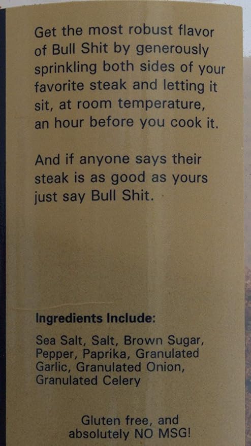 Bullshit steak seasoning from big cock ranch 12 Ounce (Pack of 3)