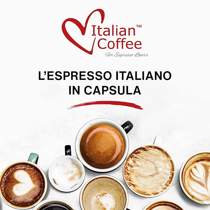 ITALIAN COFFEE Espresso pods compatible with Nespresso Original machines Aluminum Organic capsules (The Monet aluminum 100 count (Pack of 1))