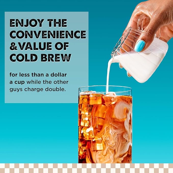 AriZona Cold Brew Coffee Iced Coffee on Tap and Ready to Drink Colombian Arabica Brew 1 Gallon per Container - 128 Fl Oz Box