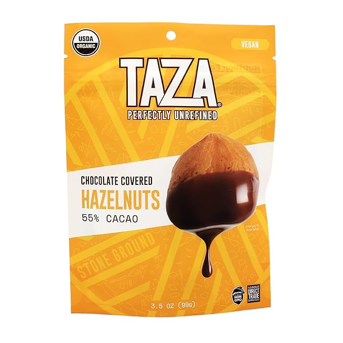 Taza Chocolate Organic Chocolate Covered Treats Variety Pack Vegan 3.5 Ounce (4 Count)