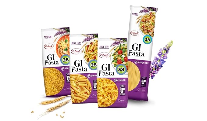 GI Pasta Spaghetti 6-Pack (52.8 oz Total) | Low Glycemic Classic Italian Long Pasta for Traditional Recipes and Everyday Cooking