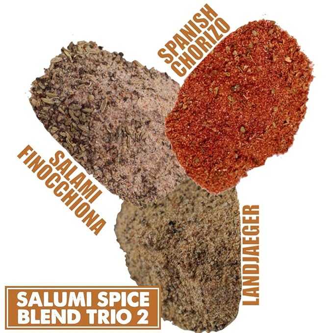 UMAi Dry Sausage Spice Bundle (Landjaeger Spanish Chorizo Finocchiona)
