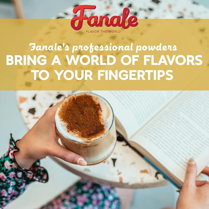 Fanale Premium Tiramisu Bubble Tea Flavoring Powder | Perfect for Baking Smoothies Desserts and Drinks | Instant Flavoring Powder for Boba Milk Tea- 2.2 Pounds (Pack of 20).