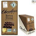 Chocolove Extra Strong Dark Chocolate Bars | 77% Cocoa | Strong &amp Smooth Premium Dark Chocolate | Rainforest Alliance Certified Non-GMO 3.2 oz Bar (12 Pack)
