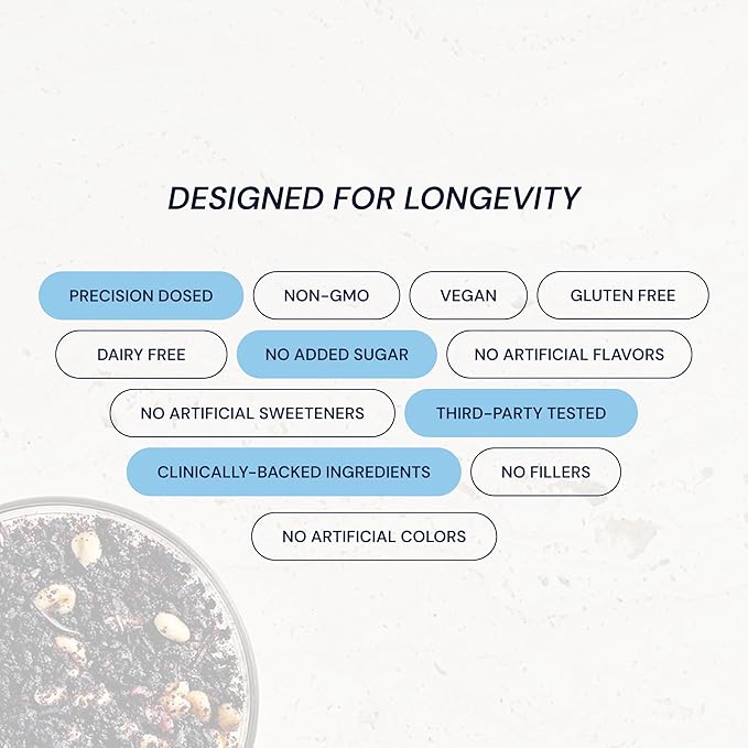Blueprint Bryan Johnson Blueberry Nut Mix - Real Blueberries Roasted Macadamia Nuts and Walnuts - No Additives or Added Sugars - Keto and Paleo Friendly - 170mg Polyphenols (30 Servings)
