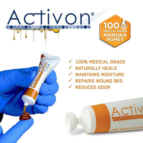 Activon Medical Grade 100% Manuka Honey Gel Tube Natural Healing of Wounds 3 Pack