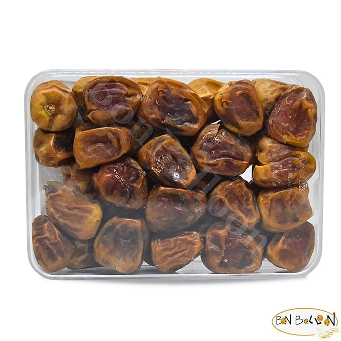 Mefatel Dates Unpressed Saudi Sukkari Sukkary Premium Sukkarri Palm Natural Pure Fresh Arab Sweet Tamar Vegan Tamr Unsugar Halal (1 Pack = 17.64 oz / 500 gm) تمر مفتل حلال