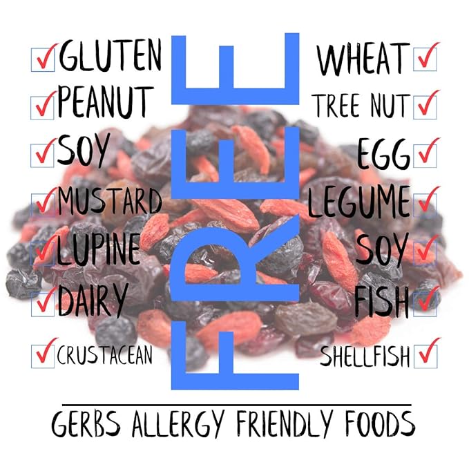 Gerbs Super 5 Dried Fruit Snack Mix 2 lbs. | Sweetened &amp Unsweetened Fruit No Artificial Additives Resealable Bag | Naturally Chewy &amp Fruit-Forward Blend | Top 14 Allergen-Free