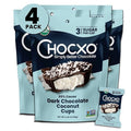 Chocxo Dark Chocolate Coconut Cups - Truly Indulgent Low in Real Sugar Organic Non-GMO Keto Certified Certified Gluten Free and Kosher No Artificial Sweeteners or Sugar Alcohols Decadent 85%