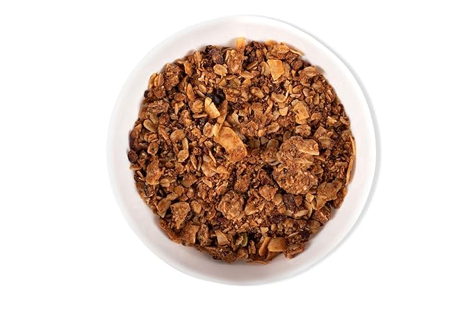 Liv Gourmet Peanut Butter Cacao Granola - 8oz (Pack of 6) | Healthy Nutrient-Dense Snack Breakfast Cereal | 1:1 Nut-to-Oat Ratio | Non-GMO Low Sugar Vegan | Organic Oats No Artificial Ingredients