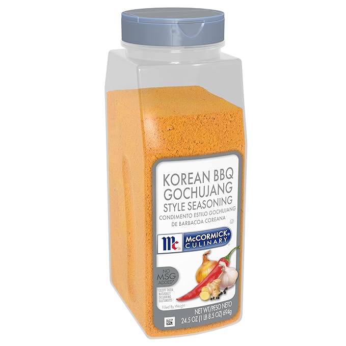 McCormick Culinary Seasoning Korean BBQ Gochujang Style No MSG Added Gluten Free For Culinary &amp Professional Kitchens 24.5 oz (Pack of 6)
