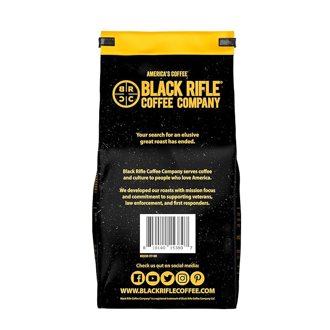 Black Rifle Coffee Company Medium and Dark Roast Ground Coffee Variety 2 Pack 18 OZ Bags