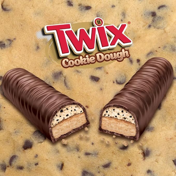 TWIX Cookie Dough Milk Chocolate Bars 1.36 oz (Pack of 20)