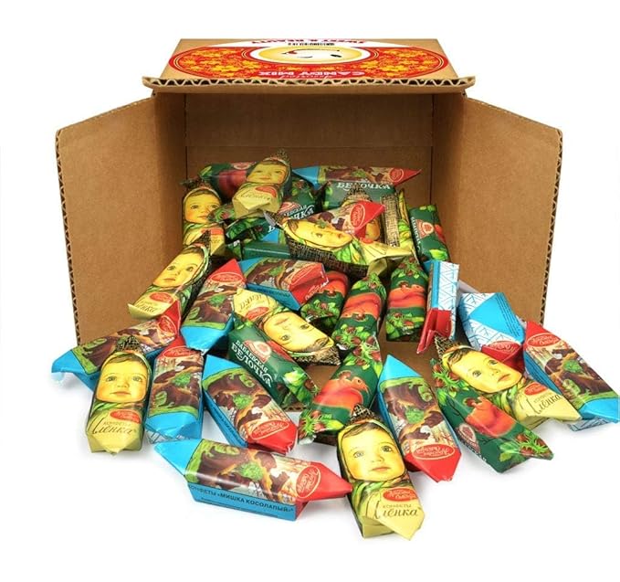 Altarica Best Russian Chocolate Mix - Mishka Kosolapiy Belochka and Alenka - 1 LB