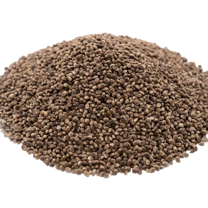 GERBS Roasted Unsalted Whole Hemp Seeds 2 LBS. Premium Grade | Resealable Bulk Bag |High in Magnesium Protein &amp Fiber| Gluten Peanut Tree Nut Free