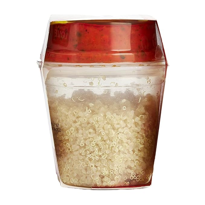 Kitchen &amp Love Jalapeno &amp Roasted Pepper Quinoa Quick Meal 6-Pack | Vegan Gluten-Free Ready-to-Eat No Refrigeration Required