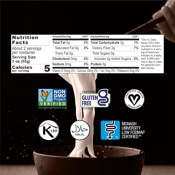 Miracle Noodle Organic Fettuccine Pasta 7 Oz (Pack of 6) Plant Based Shirataki Konjac Noodles 5 Calories 1g Net Carbs Per Serving Keto Gluten-Free
