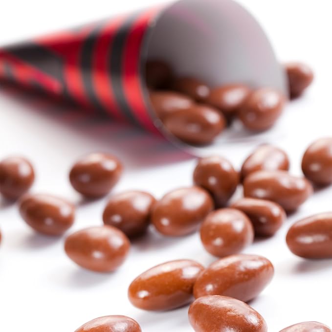 Yupik 60% Dark Chocolate Covered Almonds 2.2 lb (35.2 oz) Pack of 6 Kosher Whole Nuts Almonds Dipped in Chocolate Crunchy &amp Smooth Dark Chocolate Candy Classic Sweet Snacks