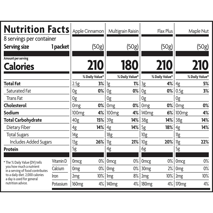Nature's Path Organic Variety Pack Instant Oatmeal 14 oz (Pack of 6) Non-GMO