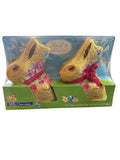 Lindt Limited Spring Edition Milk Chocolate Gold Bunny 2 pack (7oz each bunny)