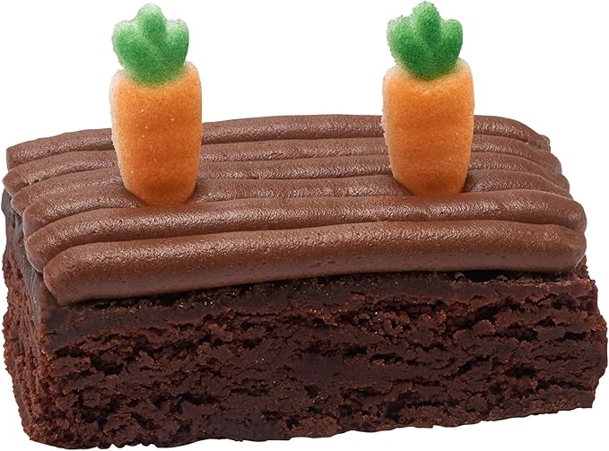 Lucks Dec-Ons Decorations Molded Sugar/Cup-Cake Topper Medium Carrot 1.25 Inch 231 Count
