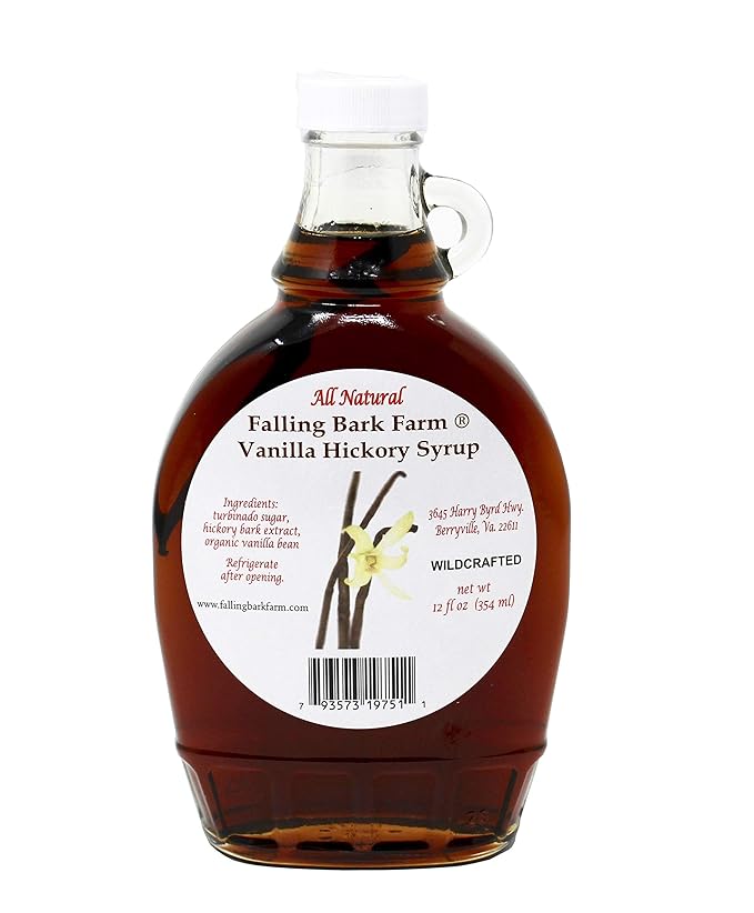 Falling Bark Farm Vanilla Hickory Syrup 12 Oz