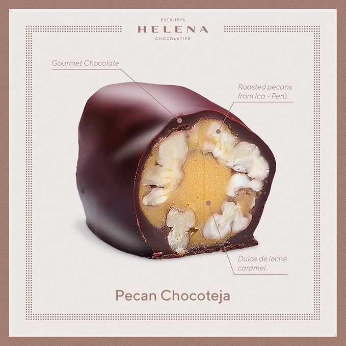 HELENA Chocolatier Tejas and Chocotejas (CHOCOTEJA PECAN 6 PACK)